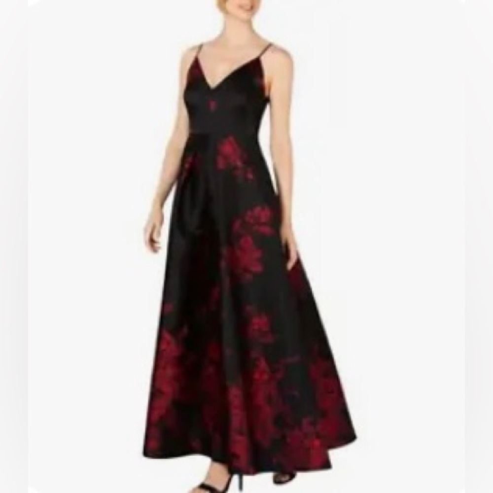 Calvin Klein Formal Floral Jacquard Dress